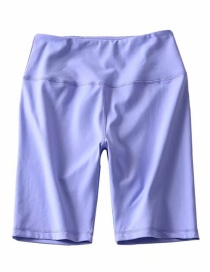 Fashion Purple Solid Color Cycling Shorts