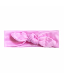 Fashion Pink Elastic Cloth Rabbit Ears Children's Hair Band