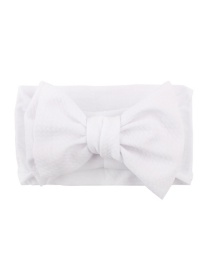 Fashion White Bow Nylon Stockings Children's Hair Band