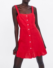 Fashion Red Strap Dress