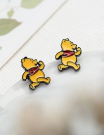 Fashion Winnie The Pooh Cartoon Star Earrings