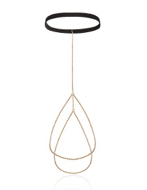 Fashion Golden Double Layer Tassel Chain Thigh Chain