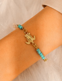 Fashion Gold Mizhu Alloy Turtle Bracelet Anklet