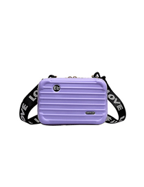 Fashion Purple Messenger Bag With Zipper