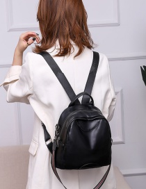Fashion Black Stitching Backpack