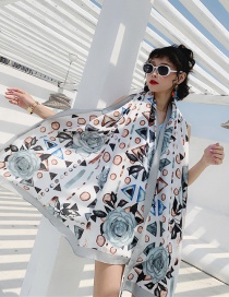 Fashion Dream Peony Cotton And Linen Printed Scarves