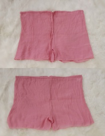 Fashion Pink Cotton Sliver Shorts