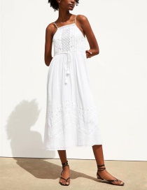 Fashion White Embroidered Dress