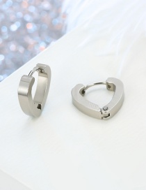 Fashion Heart-shaped Stainless Steel Earring