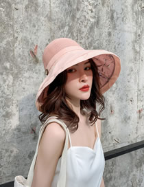 Fashion Double Pink Oversized Double-sided Fisherman Hat