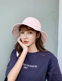 Fashion Pink Big Hat Sun Hat