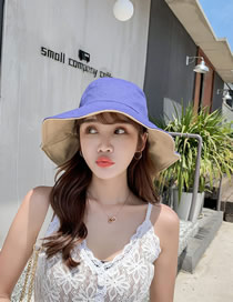 Fashion Blue Double-sided Hat Sun Hat