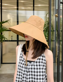 Fashion Khaki Big Hat Sun Hat