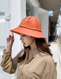 Fashion Orange Letter Fisherman Hat