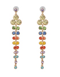 Fashion Color Grape Stud Earrings