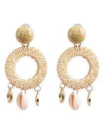 Fashion Cream Color Shell Earrings
