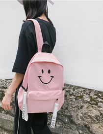 Fashion Pink Cartoon Smiling Backpack
