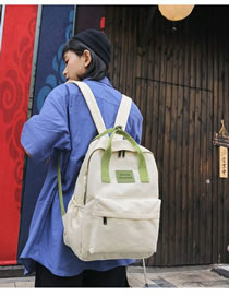 Fashion Green Portable Backpack