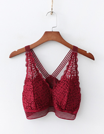 Fashion Jujube Red Lace Wrapped Chest