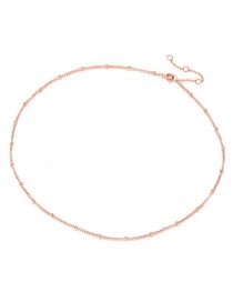 Fashion Rose Gold Stainless Steel Necklace