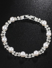 Fashion Silver Diamond Bracelet With Diamonds