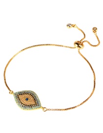 Fashion Gold Full-drilled Eye Pull-out Zircon Bracelet