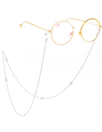 Fashion Silver Stainless Steel Diamond Shape Color Anti-skid Glasses Chain