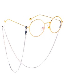 Fashion Silver Stainless Steel Japanese Word Chain Hanging Neck Color Anti-skid Glasses Chain
