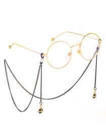 Fashion Black Hanging Neck Saturn Satellite Does Not Fade Chain Glasses Chain