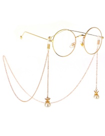 Fashion Gold Non-slip Metal Crown Pearl Glasses Chain