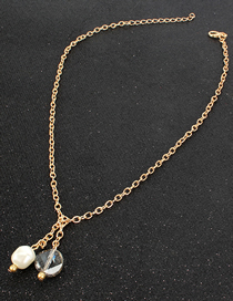 Fashion White Shaped Crystal Pearl Necklace
