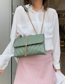 Fashion Green Embroidery Line Tassel Shoulder Messenger Bag