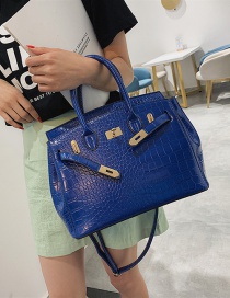 Fashion Sapphire Blue Stone Pattern Crossbody Shoulder Bag