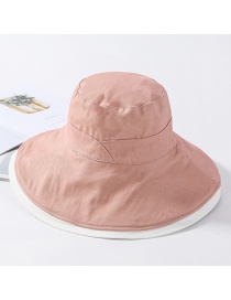 Fashion Pink Stitching Contrast Double-sided Wearing Sunhat