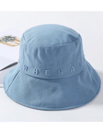 Fashion Blue Embroidered Letter Cap