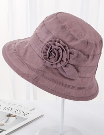 Fashion Purple Rabbit Ear Flower Shade Cap