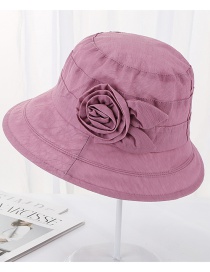 Fashion Rose Pink Rabbit Ear Flower Shade Cap