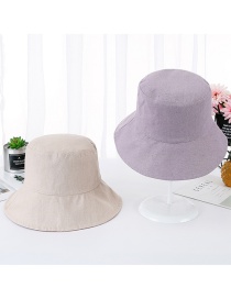 Fashion Light Purple Double-sided Visor Fisherman Hat