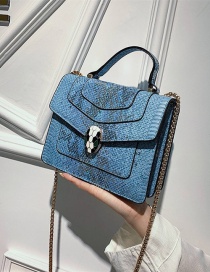 Fashion Blue Square Shape Bags
