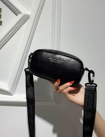 Fashion Black Letter Broadband Shoulder Crossbody Bag