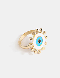 Fashion Synaptic Eye Alloy Drop Oil Ring