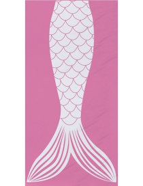 Fashion Rose Red Square Microfiber Mermaid Beach Towel