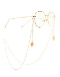 Fashion Gold Non-slip Metal Diamond Candy Glasses Chain