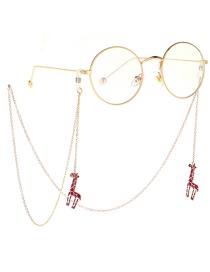 Fashion Gold Non-slip Metal Animal Giraffe Glasses Chain