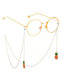 Fashion Silver Non-slip Metal Fruit Pineapple Glasses Chain