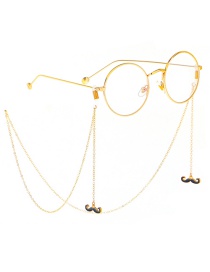 Fashion Gold Non-slip Metal Beard Glasses Chain
