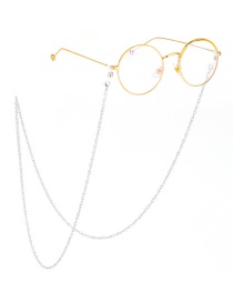 Fashion Silver Stainless Steel O Word Chain Color Protection Non-slip Glasses Chain