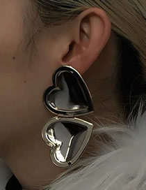 Fashion Silver Small Love Earrings