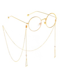 Fashion Gold Metal Triangle Glasses Chain