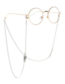 Fashion Silver Fish Bone Girl Glasses Chain